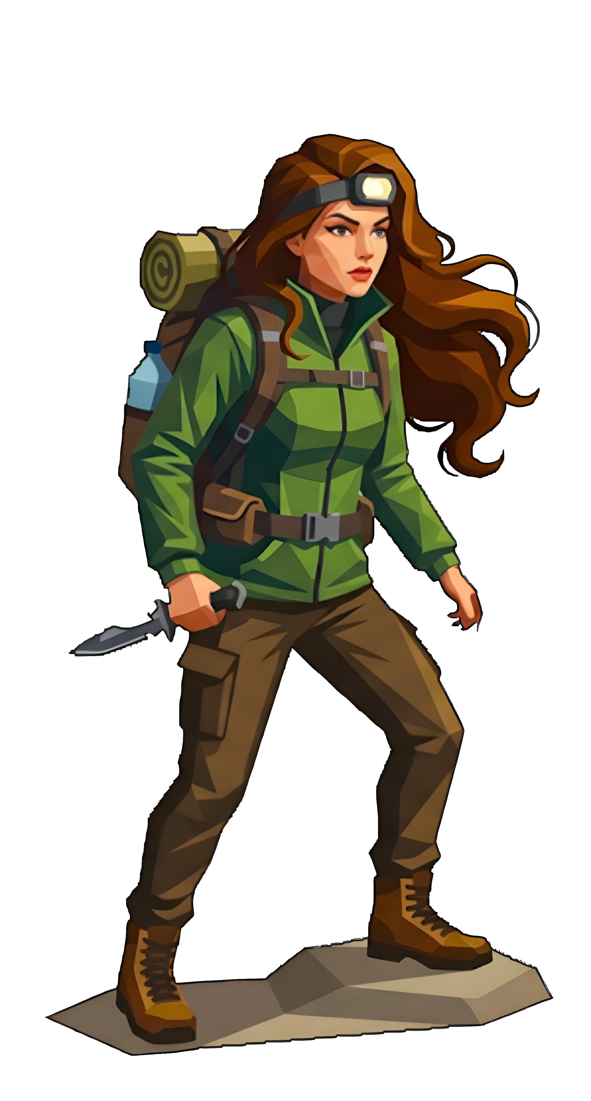 Female character back